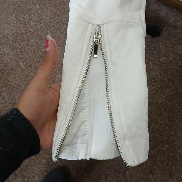 BlankNYC white double zip mesh jacket size small - Picture 7 of 15